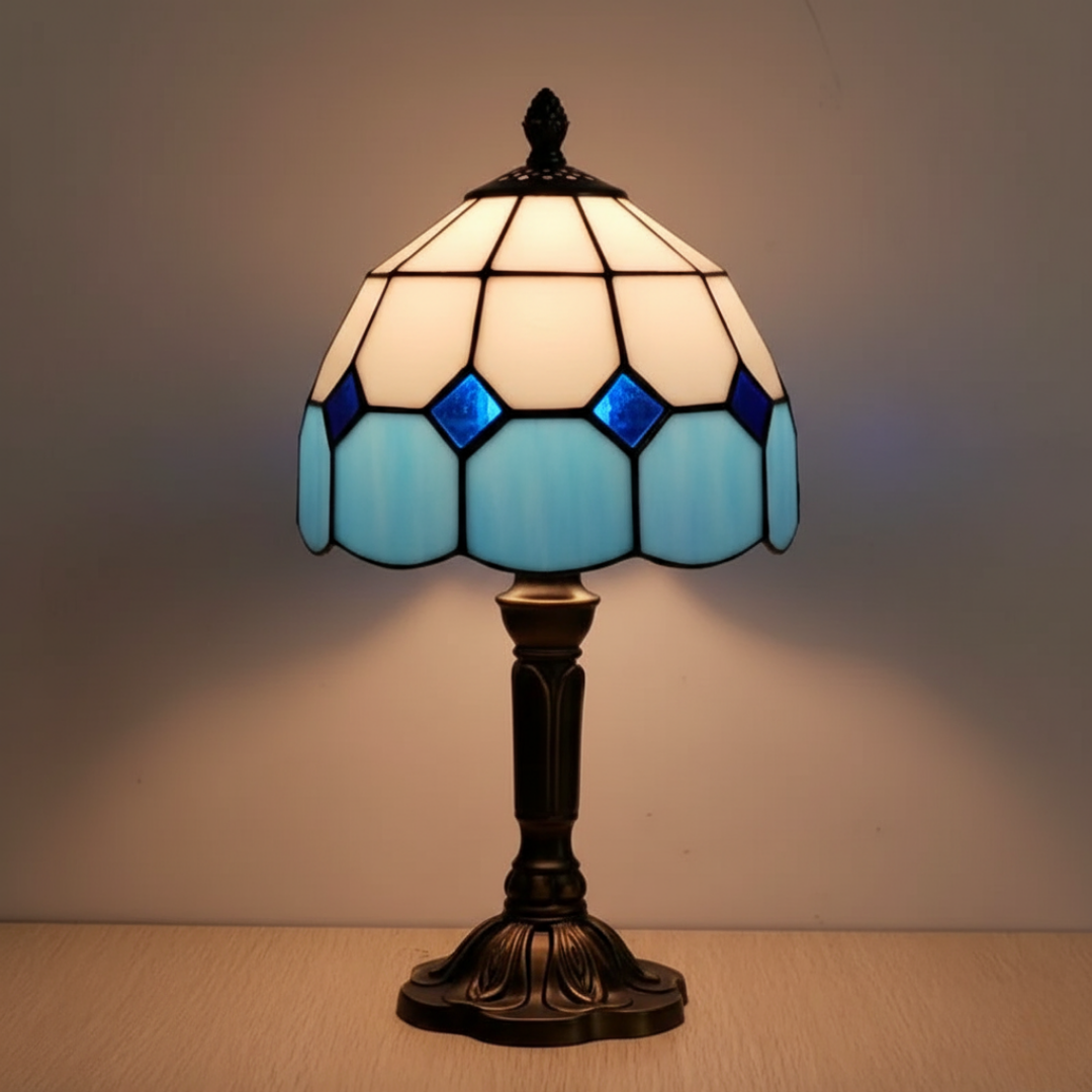 TROLLSKEN | Vintage lampa med havsglans