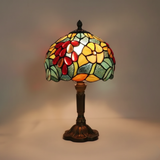 BLOMSTERGLANS | Färgglad lampa i härdat glas