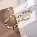 Tjockt kubanskt halsband | Guld