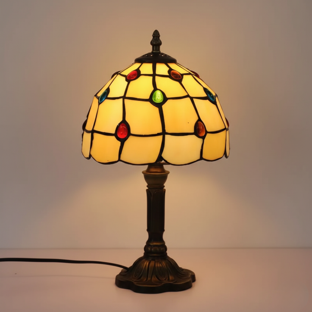 Mormor | gyllene fönsterlampa