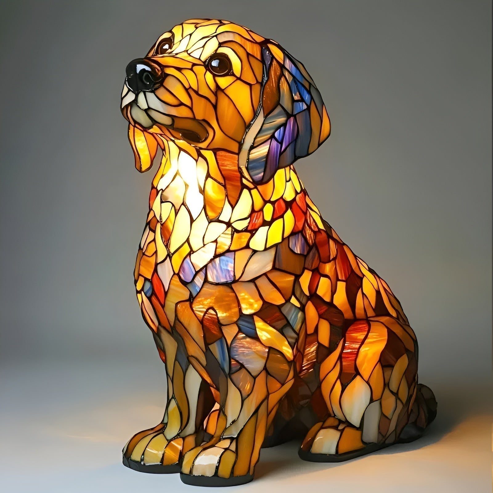 Vän | Lampa i golden retriever-stil
