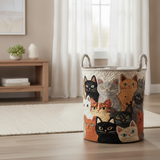Mjuk quiltad tvättkorg