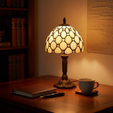 Elfenben | Lyxig bordslampa i barockstil