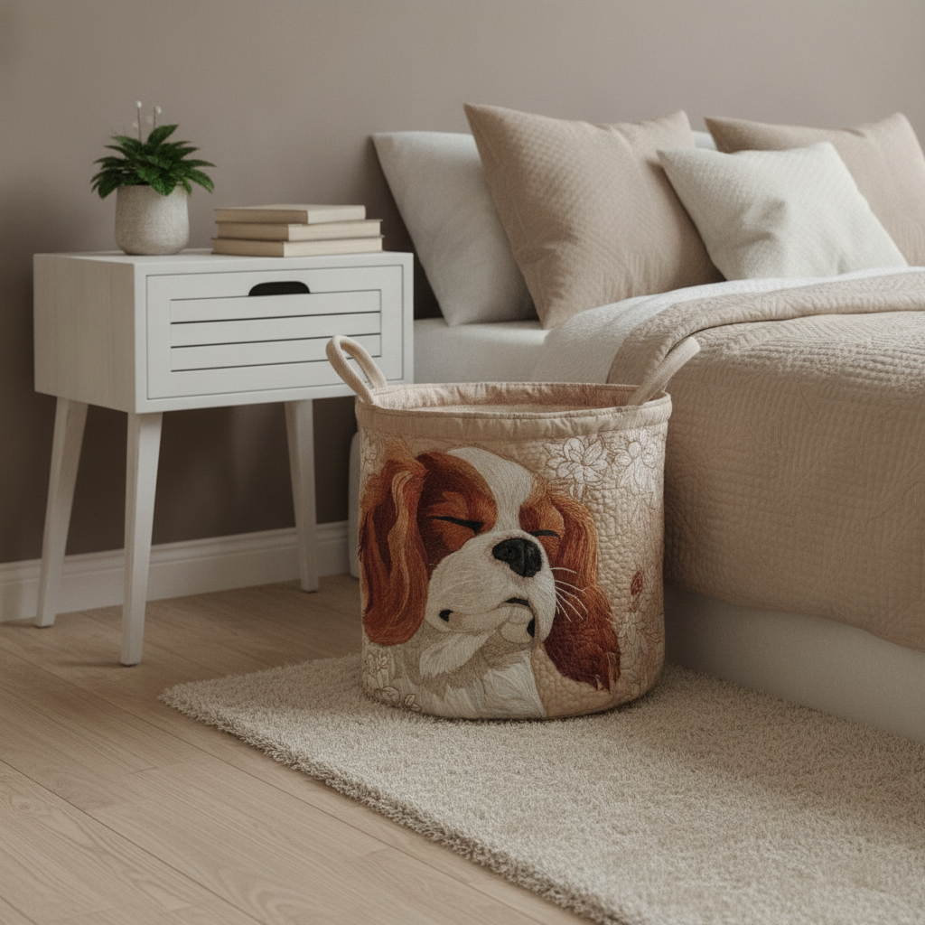 Tvättkorg Sovande cavalier king charles spaniel