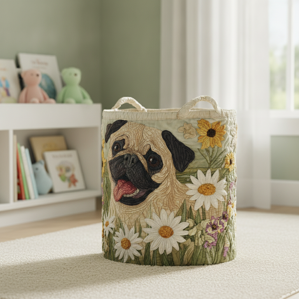 Mops på ängen tvättkorg