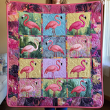 Gullig flamingopläd