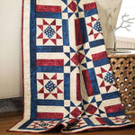 Amerikansk patchworkpläd