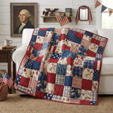 Amerikanskt patchworktäcke