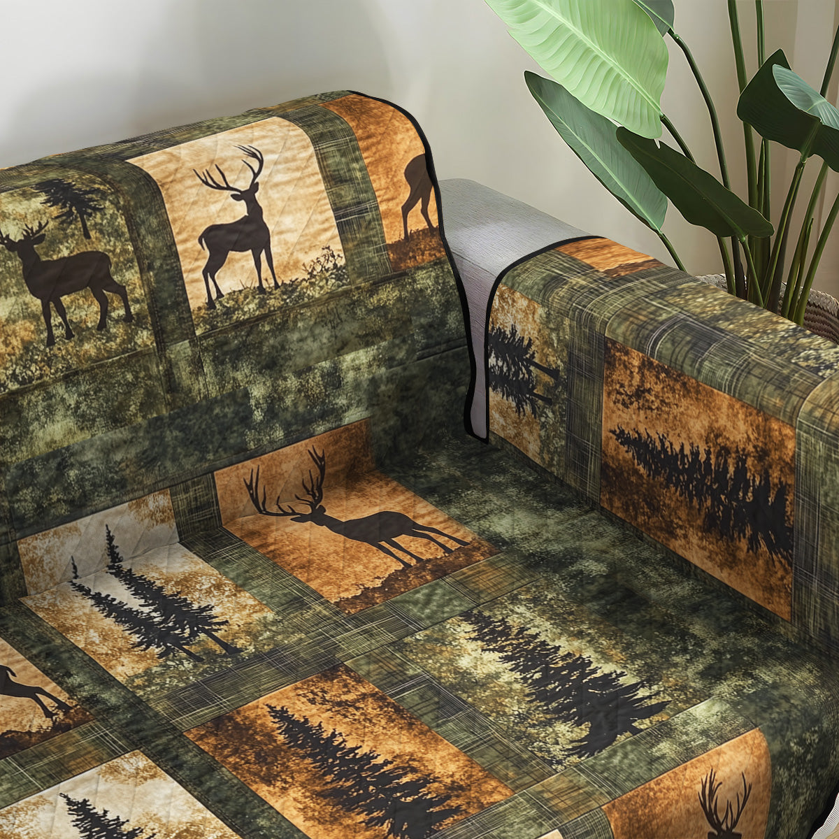 Regina – Quiltat soffskydd skogselegans