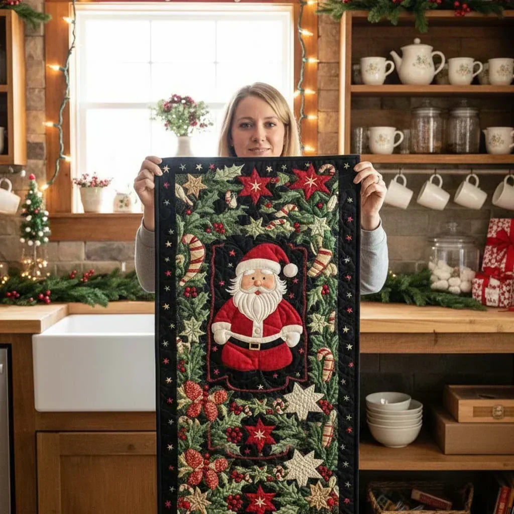 Quiltad bordslöpare – arktisk glans