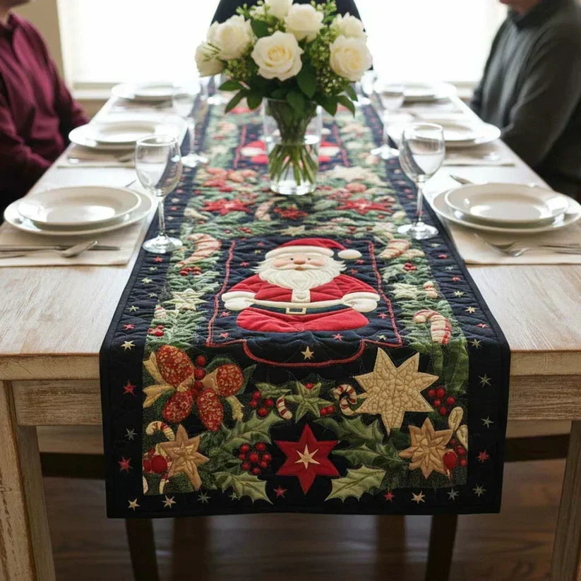 Quiltad bordslöpare – arktisk glans