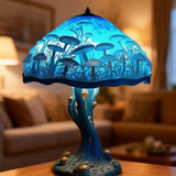 BLÅGLANS | Blå bordslampa med mystisk look