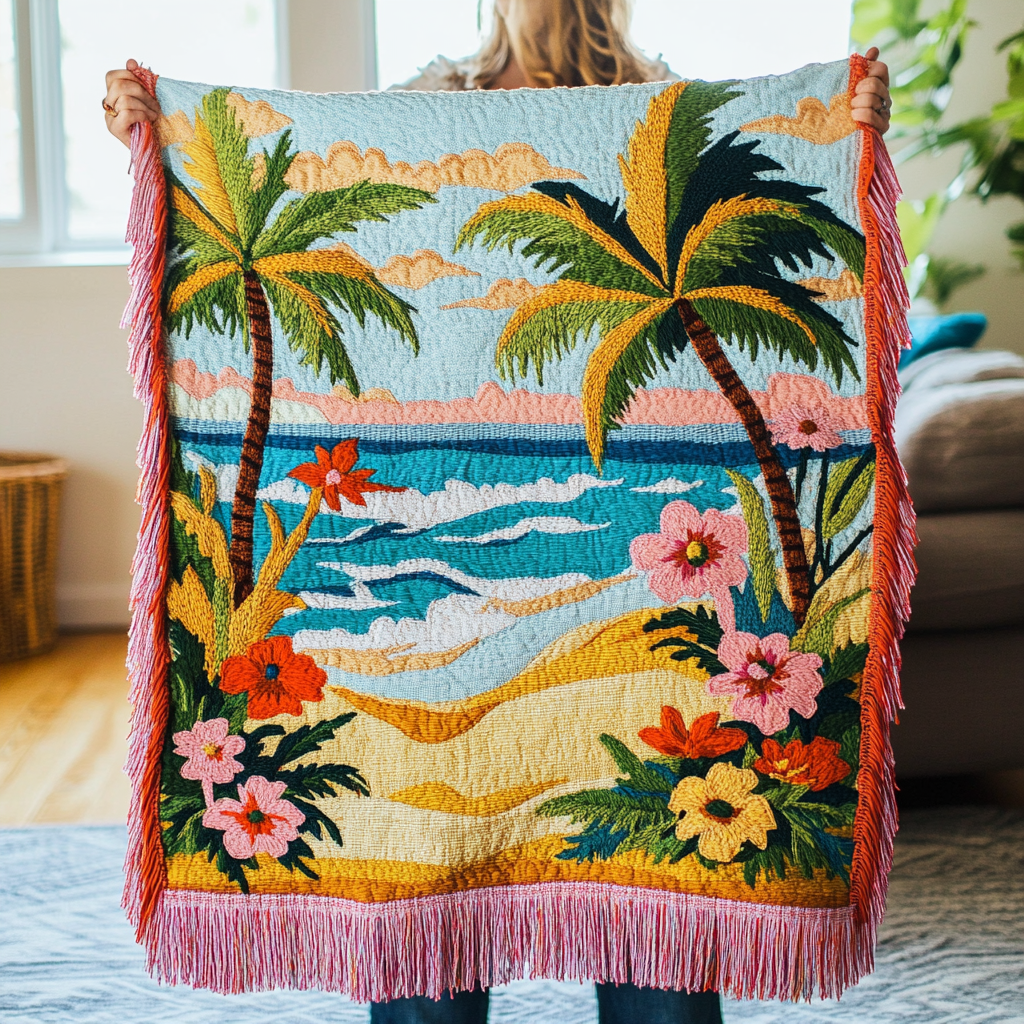 Tindra – Quiltad pläd Havshorisont