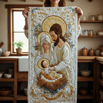 Quiltad bordslöpare – betlehemsljus