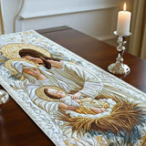 Quiltad bordslöpare – betlehemsljus