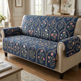 Sabina – Quiltat soffskydd indigo