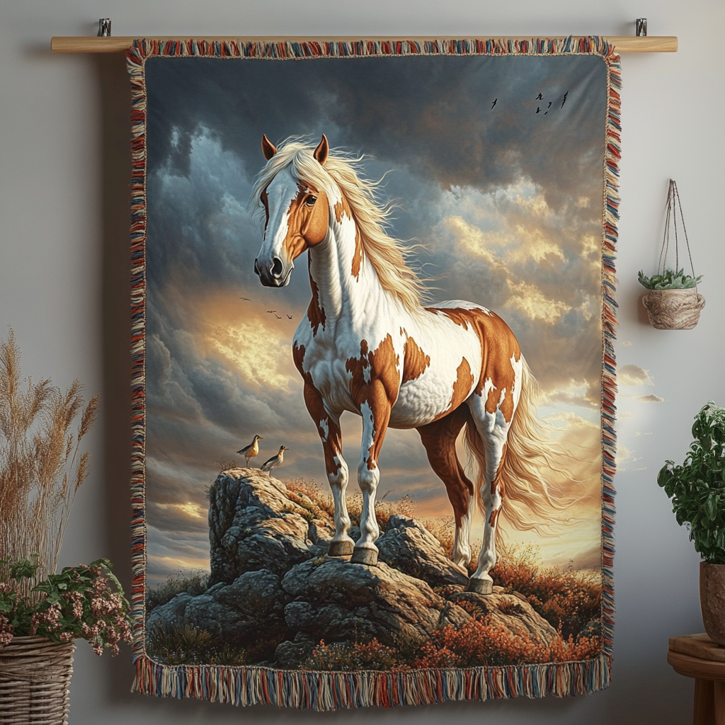 Ellinor – Quiltad pläd Fri ryttare