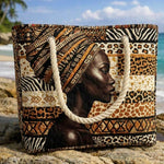 Handgjord strandväska | Melaninens drottning
