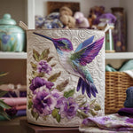 Tvättkorg – Kolibri bland blommor