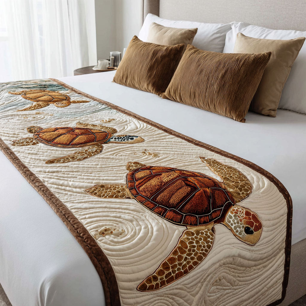 Charlotta – Quiltat överkast – Strandmusslor