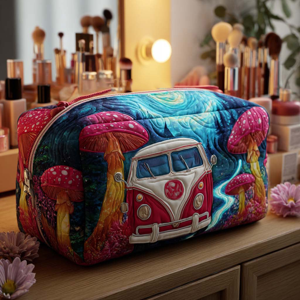 Quiltad necessär – Minibuss och färgsvampar