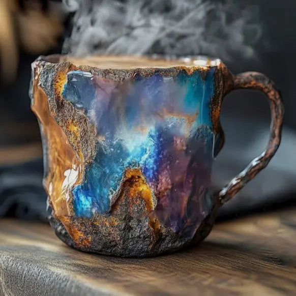Kaffemuggar i mineralsglas