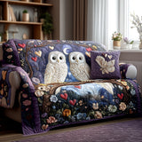 Mona – Quiltat soffskydd ugglor