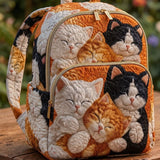 Quiltad ryggsäck – Mönster med katt