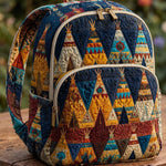 Quiltad ryggsäck – Boho Tält Patchwork