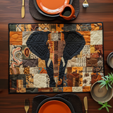Quiltad bordstablett – Mystisk elefant