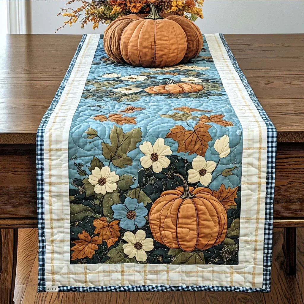 Quiltad bordslöpare - Pumpasäsong