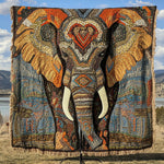 Ann-Charlotte | Quiltad pläd Safari Elefant