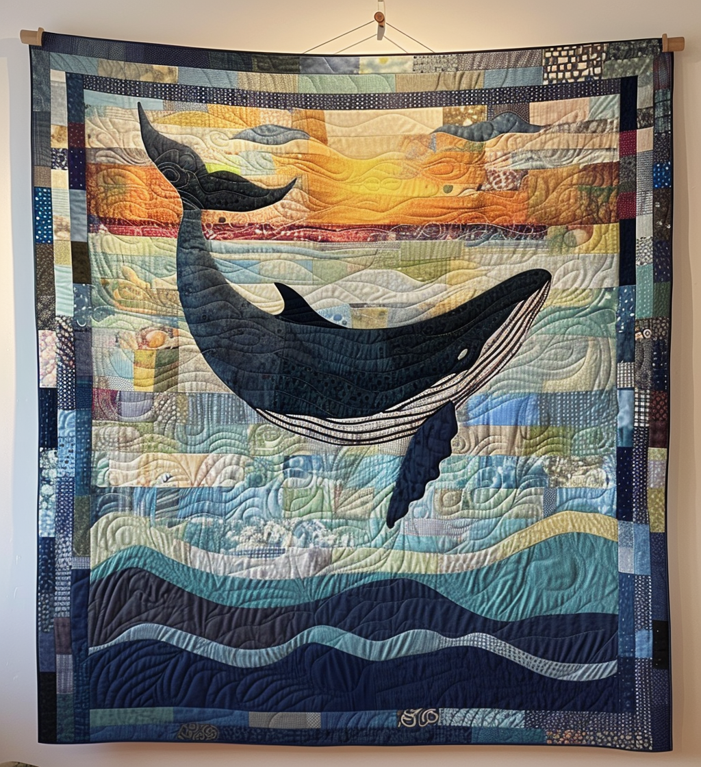 Quiltat överkast – Havet