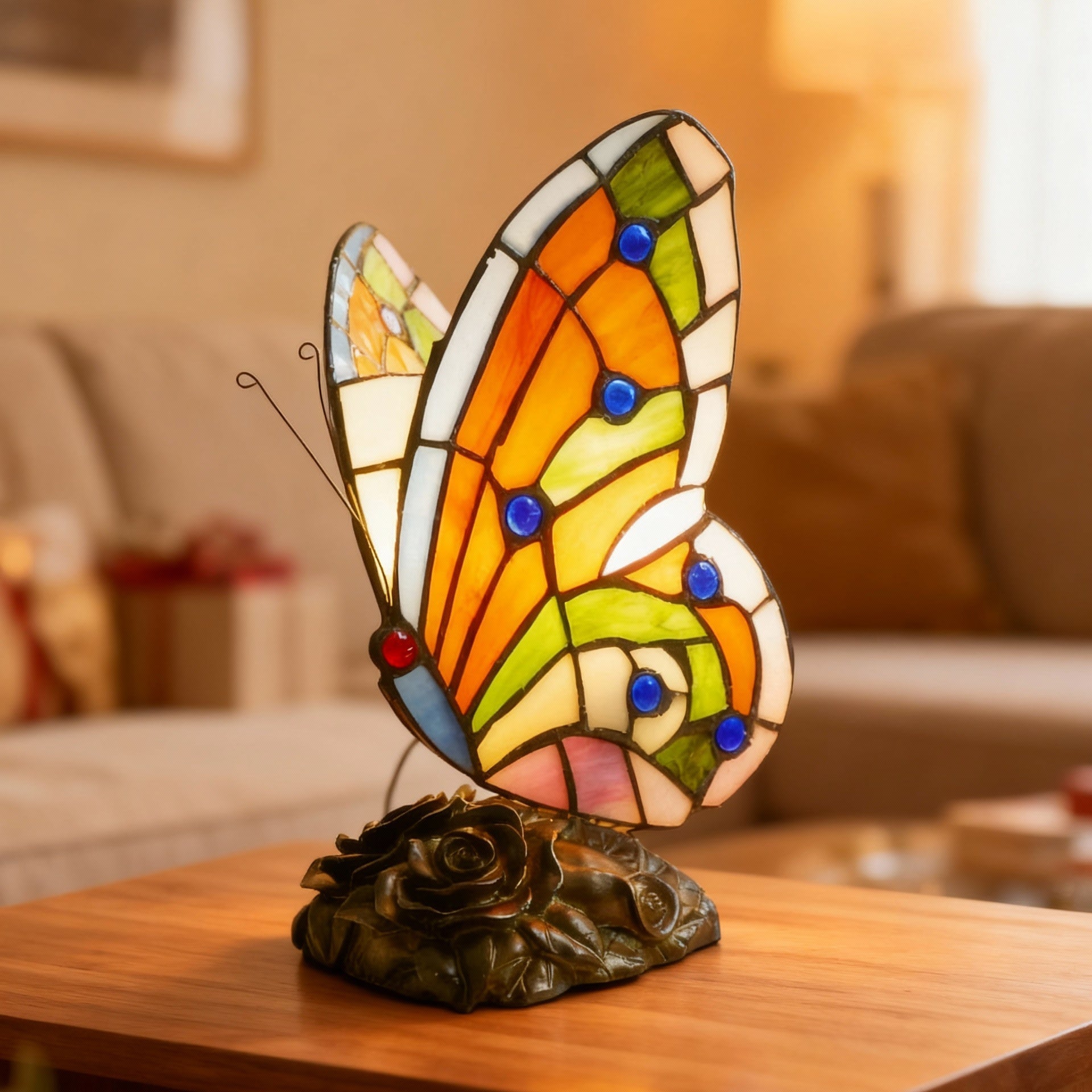 Livets vinge | Lampa med mosaikvingar