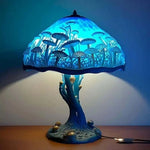 BLÅGLANS | Blå bordslampa med mystisk look