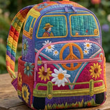 Quiltad ryggsäck – Hippiebuss
