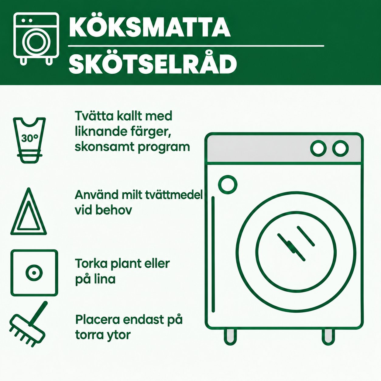 Antihalk köksmatta – Skir kolibri