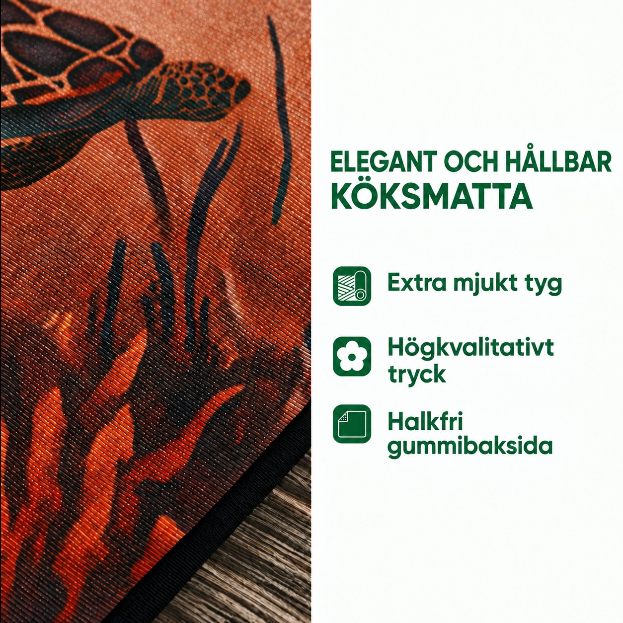 Antihalk köksmatta – Skir kolibri