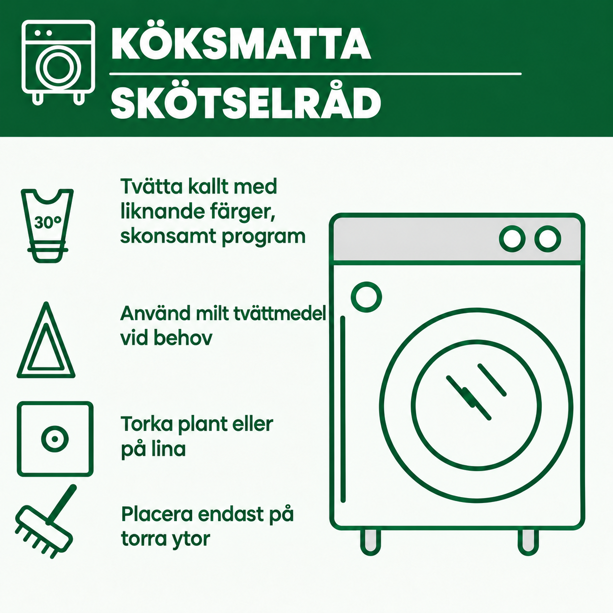 Antihalk köksmatta – Eleganta snäckor