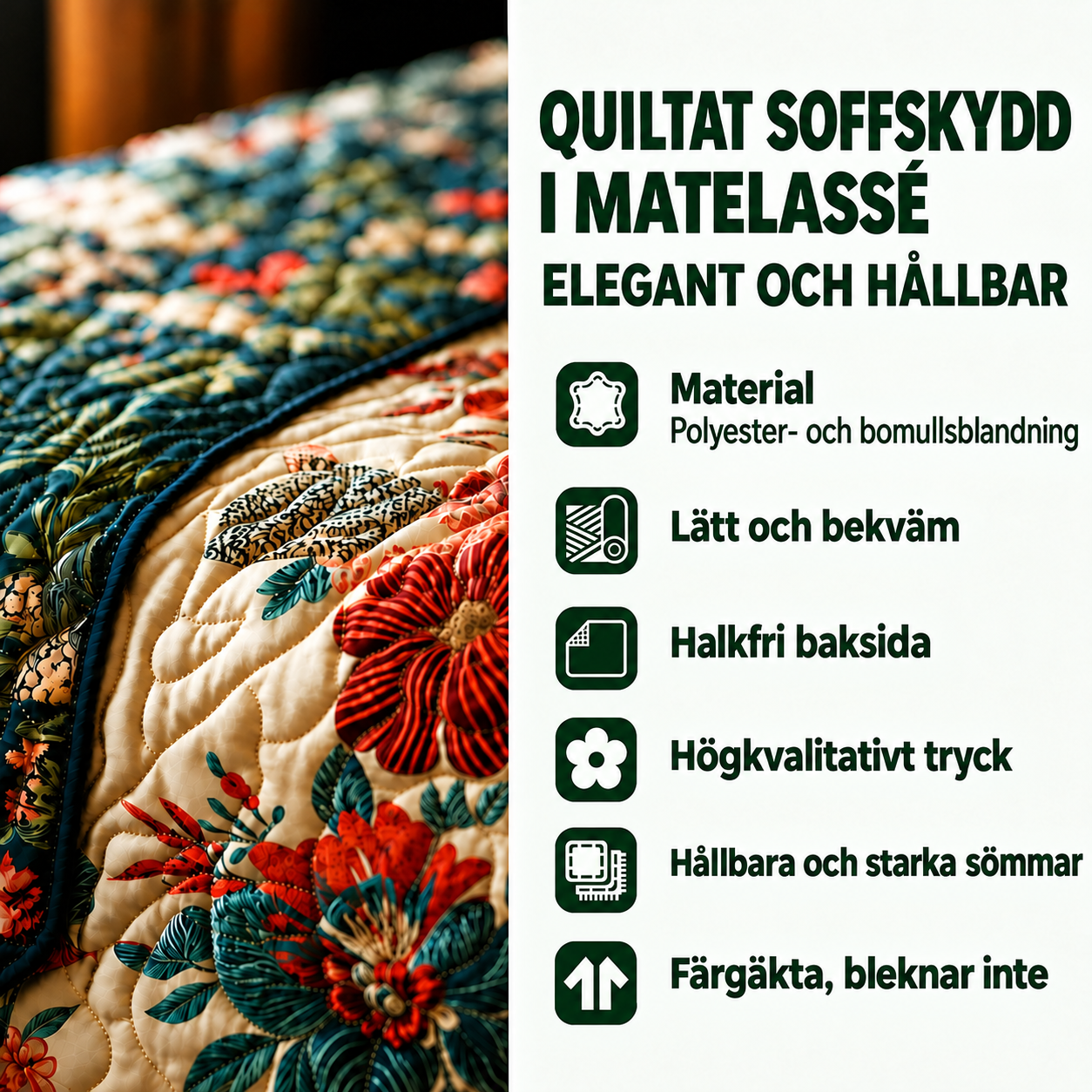 Lilly – Quiltat soffskydd fransk bulldogg