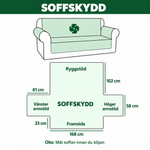 Ingela – Quiltat soffskydd Tre mopsar Festliga