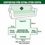 Bark - Quiltat soffskydd Gyllene retriever på blå bakgrund