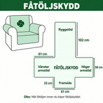 Vivi - Quiltat soffskydd julmönster