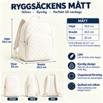 Quiltad ryggsäck – Ballerina