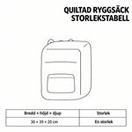 Quiltad ryggsäck – Patchworkfår