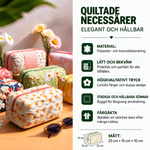 Quiltad necessär – Gyllene blomma