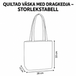 Solnedgång quiltad väska