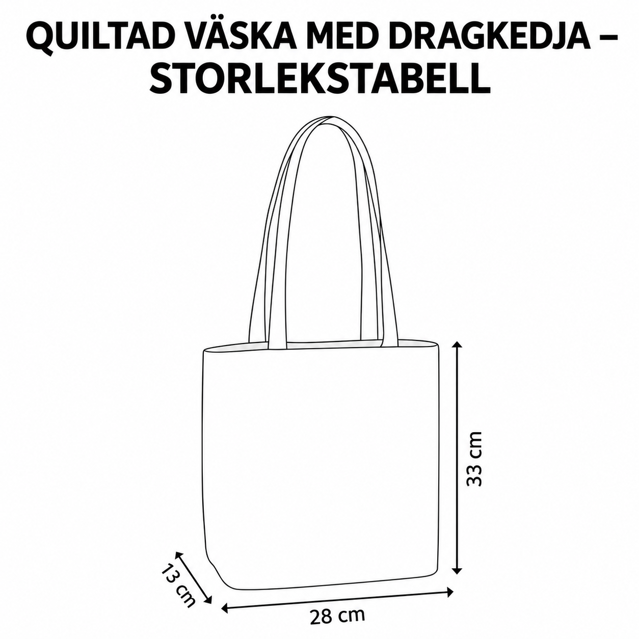 Mysig tassar väska med dragkedja