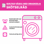 Solnedgång quiltad väska