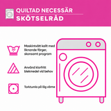 Stilfull quiltad necessär med katter
